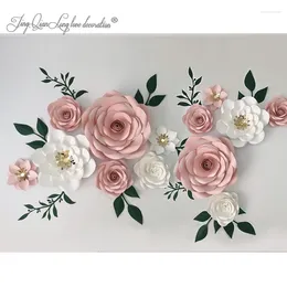 Decorative Flowers Paper Flower Set Nursery Wall Decor Baby Girl