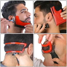 new 2/3/4Pcs Neck Hair Line Guide Neckline Shaving Template Guide Haircut Kit Tool Magic Salon Barber for Neck Hairline Guide