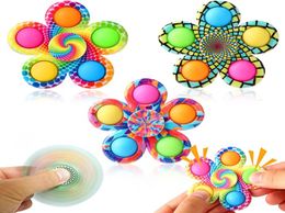 spinner toy Pop Tie Dye Simple Popper Hand Spinng for ADHD Anxiety,Stress Relief Sensory Toy5115509