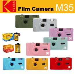 Camera Original Kodak M35 Mini Camera NonDisposable Retro 35mm Roll Manual Reusable FilmCameras with Flash Wind and Rewind