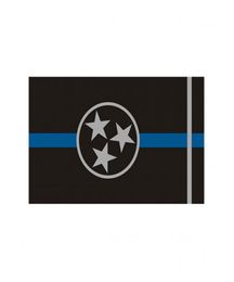 State Flag Thin Blue Line Flag 3x5 FT Police Banner 90x150cm Festival Gift 100D Polyester Indoor Outdoor Printed Flag8685692