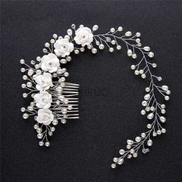 Wedding Hair Jewellery Luxury Wedding Hair Jewellery For Bridal Pearl Hair Comb Hand Made Hair Accessory New d240425