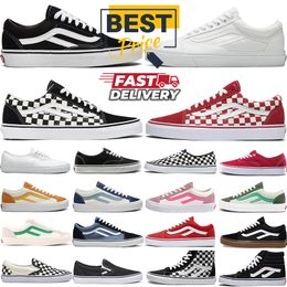 Designer Old Skool Sneakers Style 36 Shoes Sk8 Slim Mid Casual Shoes Black White Slip-on Canvas Shoes Bold Ni Staple Skatesneakers Authentic Trainers for Men and Women