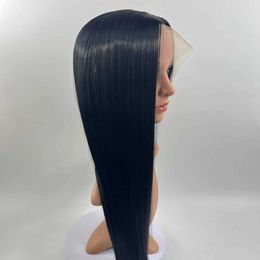 black lace European synthetic and long American straight hair cross-border Fibre new womens wig cover