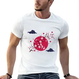 Men's Polos Japan Cherry Blosom T-Shirt Sweat Plus Size Tops Clothes For Men