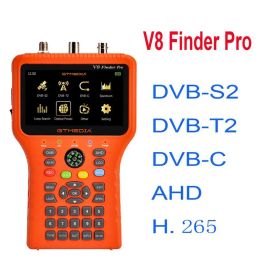 Finder New 4.3 Inch V8FInder Pro Satellite Finder Terrestrial Finder DVBT2 DVBC H.264/H.265 MPEG2/MPEG4 Combo Metre VSVF6800