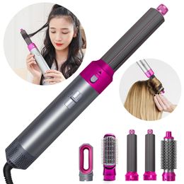 5 in 1 Hair Curlers Comb Waver Styler Professional Curling Flat Iron Curler Set Irons Styling Tools 240423