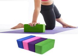 Wholesale-Homasy EVA Yoga Block Brick ing Home Exercise Fitness Health Gym Practice Tool1977219