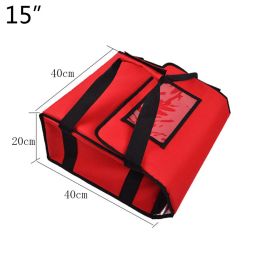 Bags 15 Inch Pizza Delivery Bag Insulated Pizza Bag Storage Temp Pizza Bag Foldable Insulated Lunch Box Foldable Ice Pack Portable