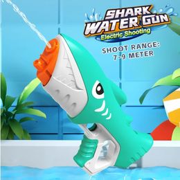 Shark Water Gun Electric Pistol Shooting Toy Gun Full Automatic Summer Pool Beach Toy For Kids Children Boys Girls Adul Kid Gift 240420