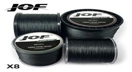 JOF 8 Strands 1000M 500M 300M PE Braided Black Fishing Line tresse peche Saltwater Weave Super Strong 2106094353880