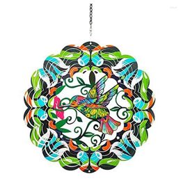 Decorative Figurines Bird Metal Wind Spinner Hanging Suitable For Outdoor And Indoor Decoration Rotating Chimes Durable