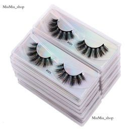 1 Pair Laser Packing Faux Mink Natural 3D Fluffy Wispy Lash Pack Fake Eyelashes Make Up False Lashes In Bulk E472 353