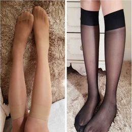 Sexy Socks Boutique Mid-Calf Stockings Tube Three-Bone Cored Silk Ultra-Thin Transparent Half Womens Socks Wholesal