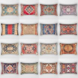 Pillow Case Short Velvet Moroccan Style Double-Sided case Living Room Sofa Waist Cushion Cover Cushion Cover 400x600mm T240422