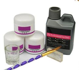 7 PcsSet Acrylic Acrylic Nail Kit Crystal Polymer Acrylic For Manicure Need UV Lamp9632208