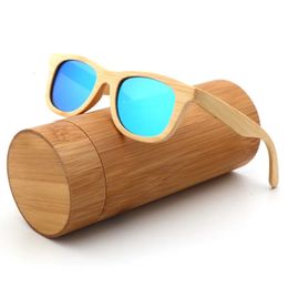 Mode barn reser solglasögon trä polariserade handgjorda bambu solglasögon uv400 flexibel säkerhetsram glasögon för pojke och flicka 240412