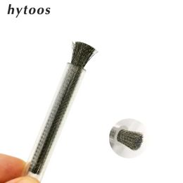 Bits HYTOOS Stainless Steel Nail Drill Bits Brush Tungsten Carbide Bit Dust Cleaning Manicure Bit Nails Tool