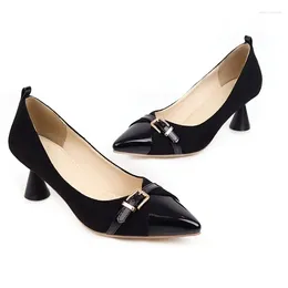 Dress Shoes Big Size Pointed Thin Heel Ladies High Heels Women Woman Pumps