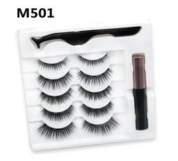 Invisible Magnetic Mink Eyelashes Magic make up Kits 3 Tubes Eyeliner Reusable False lashes 3D Natural Look Charming and Thickness7719993