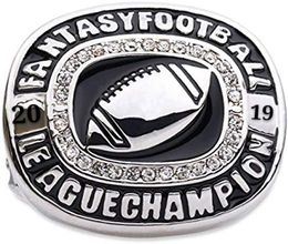 New 2019 Fantasy Football Championship Ring Souvenir Men Fan Gift Drop 1547917