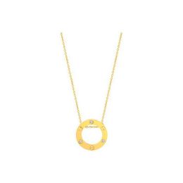 Designer Brand Carter Big Cake Necklace Womens High Grade Round Full Diamond Sweater Chain Not Easy to Fade Fashion Personality Collar