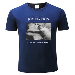 T-Shirts men cotton tshirt JOY DIVISION LOVE WILL TEAR US APART POST PUNK NEW ORDER men summer tshirt male tops