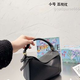 Small Lady Crossbody Loe Summer Puzzle Colour Girl Colours Bags Geometric Designer Gradual Bag 20*14cm Spain Leather Tote Leather Mini Handbags VS4B