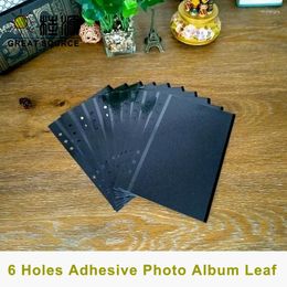 Adhesive Po Leaf 6R W14.5 21cm(5.709" 8.268") 6 Holes For Ring Binder Folder(120 Sheets)