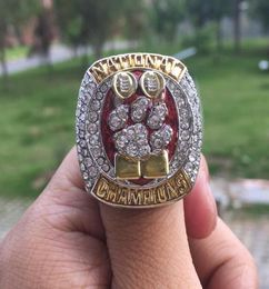 Real photo 2018 2019 Clemson Tigers Final National Championship Ring Fan Men Gift Wholesale Drop Shipping8878683