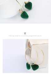 Hoop Earrings Wholesale- 2024 Design Girls Heart With Gold Color Cotton Ball Brincos For Women