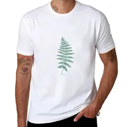 Men's Polos Zealand Tree Fern T-Shirt Tops Korean Fashion Blanks Heavyweights Mens Clothing