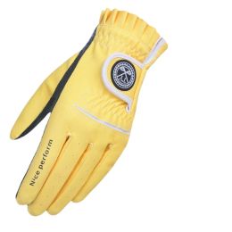 Gloves The new golf gloves lady antiskid white fingerless gloves