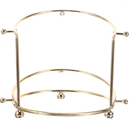 Storage Bags Crown Stand Headband Display Rack 2-tier Holder Metal Hair Band For Jewellery Store