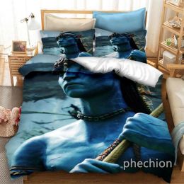 sets phechion Avatar 3D Print Bedding Set Duvet Covers Pillowcases One Piece Comforter Bedding Sets Bedclothes Bed K420