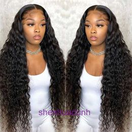 Genuine hair wigs online store Wig Womens Front Lace Split Long Curled Hair Small Chemical Fibre Headpiece
