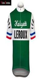 2019 VIDA TIERRA cycling jersey green Retro pro team racing leroux bicycle clothing Ciclismo classic Breathable cool Outdoor sport4371795
