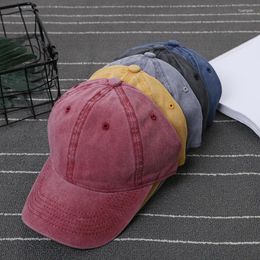 Ball Caps Vintage Washed Baseball Cap Men Outdoor Fashion Trucker Hat Cowboy Women Snapback Daily Wear Sun Hats Autumn