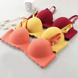 Clothing Sexy Bras Push Up Seamless Underwear Women Solid Colour Wireless Lingerie Feamle Onepieces Gather Convertible Straps Brassiere