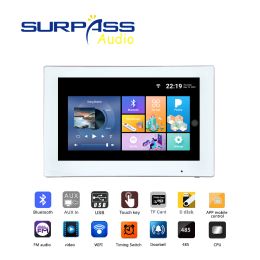 Modules 7 inch bluetooth WIFI wall mounted amplifier smart 7.1 Android system with TUYA home Theatre high fidelity touch screen