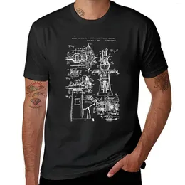 Men's Polos Bridgeport Milling Machine Patent 1942 T-Shirt Boys T Shirts Hippie Clothes Oversized Shirt Men