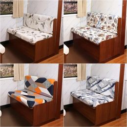 Chair Covers 2pcs/set RV Dinette Cushion Elastic Spandex Sofa Cover Camper Slipcovers Furniture Protector For Car Bench