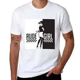 Men's Polos Rude Girl T-Shirt Hippie Clothes Blacks Mens Cotton T Shirts