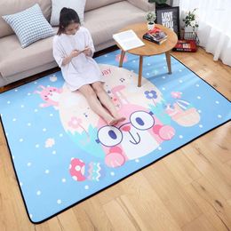 Carpets Lovely Cartoon Bedroom Living Room Rectangle Bedside Rug Baby Extra Thick Crawl Home Floor Mat