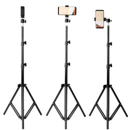 Tripods Aluminum Tripod For Iphone 11 12 13 Pro Max Xiaomi Huawei Cell Phone Live Photography Selfie For Tik Tok Vlog Video Camera