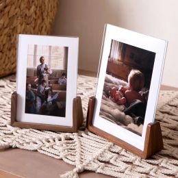 Frames Acrylic Photo Frame Vertical Wooden Photos Frame Photo Frame For Wedding Photo Picture Frame Desktop Office Photo Decor