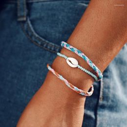 Link Bracelets Cross-border Bracelet Creative Handmade Braided Rope Bohemian Women's Shell Men's