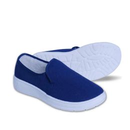 Boots Antistatic Shoes Pu DustFree Shoes Blue Canvas Soft Soled Clean Cotton Shoes Plush and DustFree Clean Workshop Labour Work Shoe
