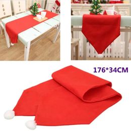 Christmas Decorations Table Runner Xmas Flag Cover Merry For Home Navidad Noel Gifts Tablecloth