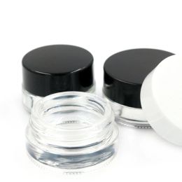 Jars 50Pcs Glass 5ml Jar Face Cream Bottles Makeup Container Storage Box Cosmetic Jars Eyeshadow Lip Balm Pot Smoking Accessories